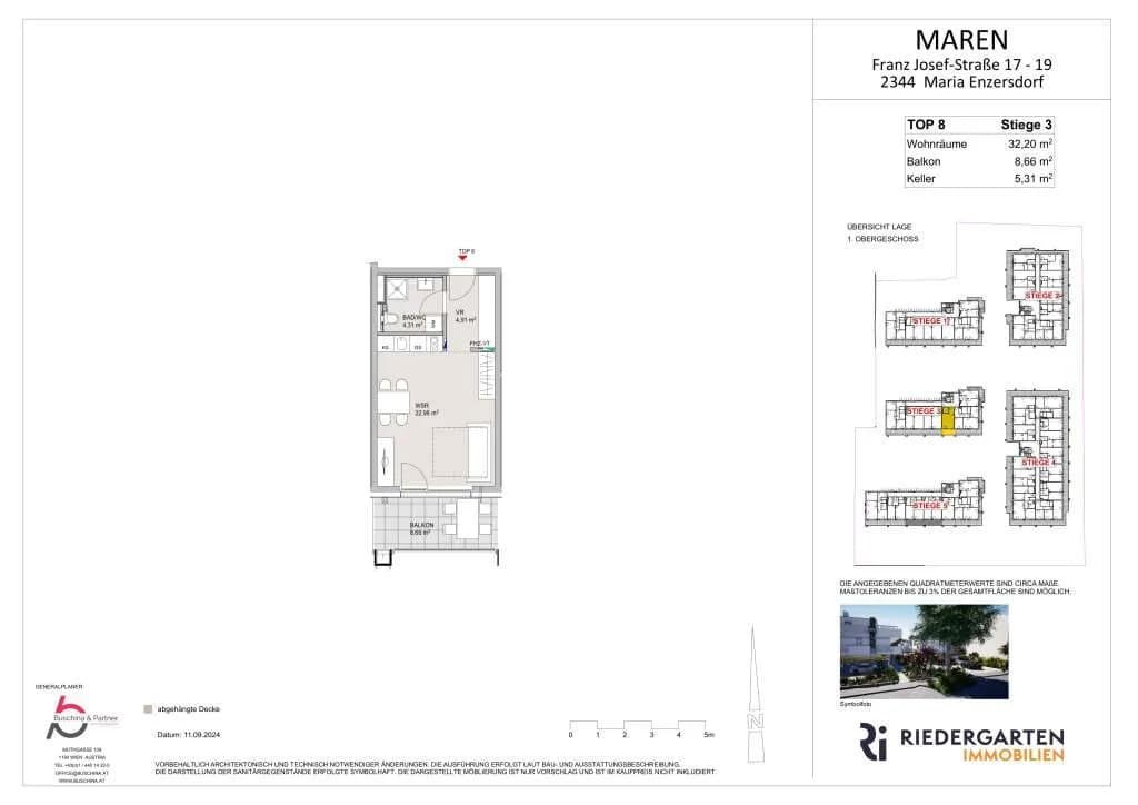 1-Zimmer-Wohnung kaufen in Mödling – 32,73 m², € 249.000 – Bild 19 von 23