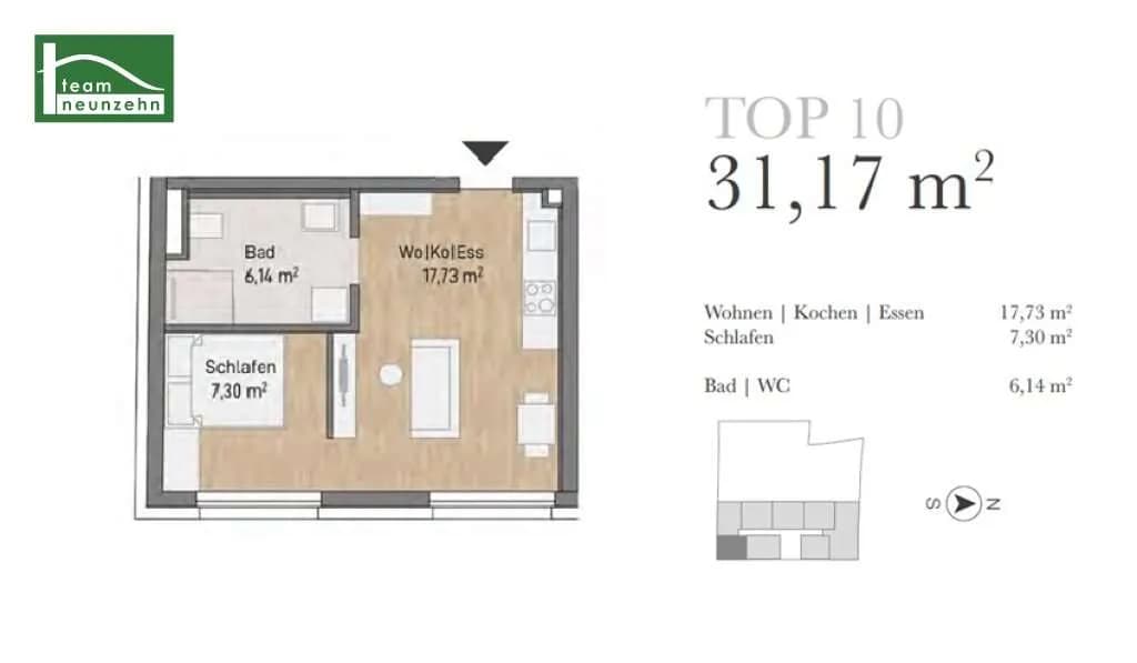 2-Zimmer-Wohnung kaufen in Graz – 31,17 m², € 176.420 – Bild 8 von 8