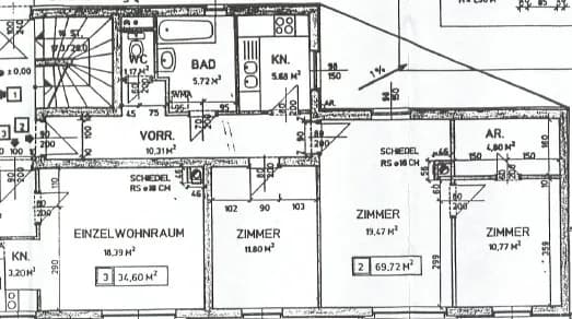 3-Zimmer-Wohnung mieten in Wien – 69,72 m², € 1.125 – Bild 9 von 12