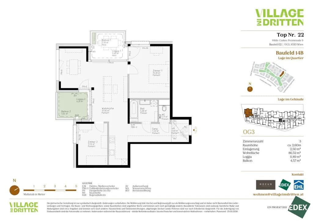 3-Zimmer-Wohnung kaufen in Wien – 86,52 m², € 647.000 – Bild 9 von 9