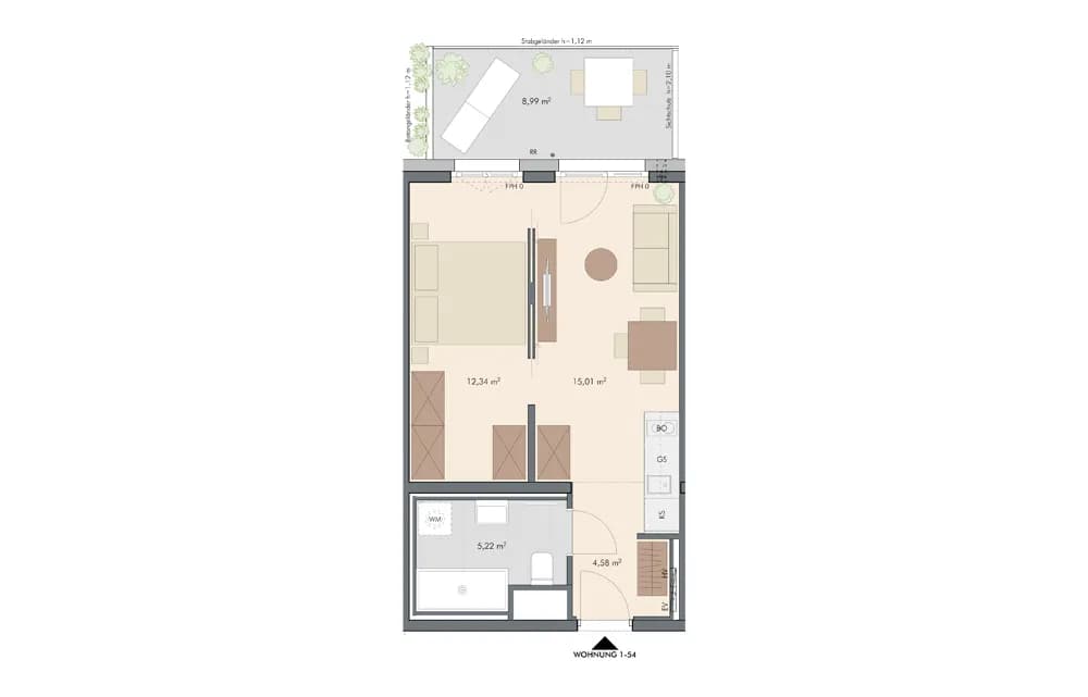 2-Zimmer-Wohnung kaufen in Wien – 37,15 m², € 229.000 – Bild 12 von 12