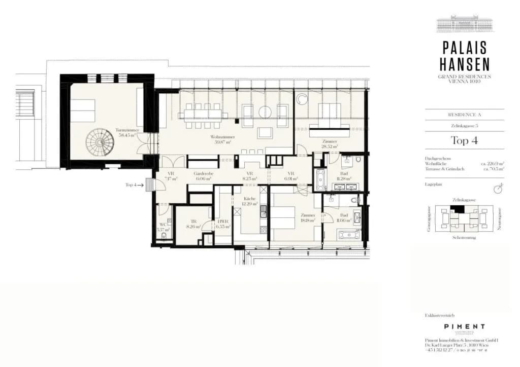 4-Zimmer-Wohnung mieten in Wien – 226,9 m², € 19.950 – Bild 15 von 16