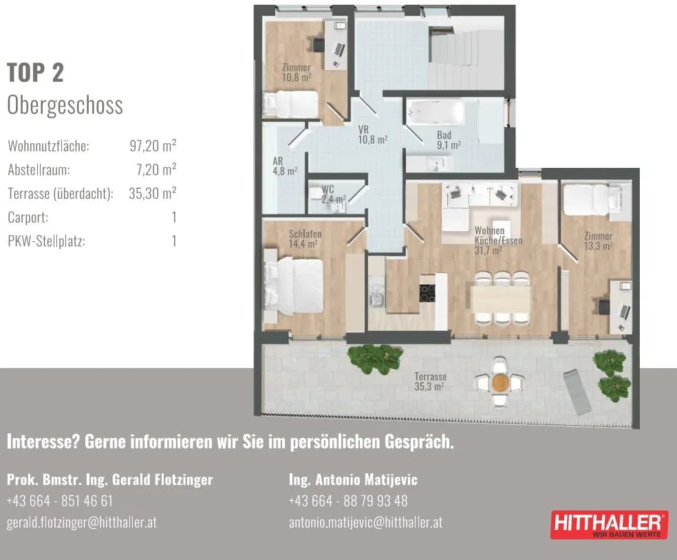 4-Zimmer-Wohnung kaufen in Grieskirchen – 98,1 m², € 466.560 – Bild 1 von 7