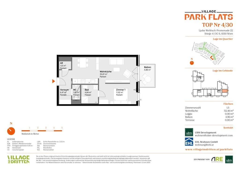 1-Zimmer-Wohnung kaufen in Wien – 52,46 m², € 419.000 – Bild 13 von 13