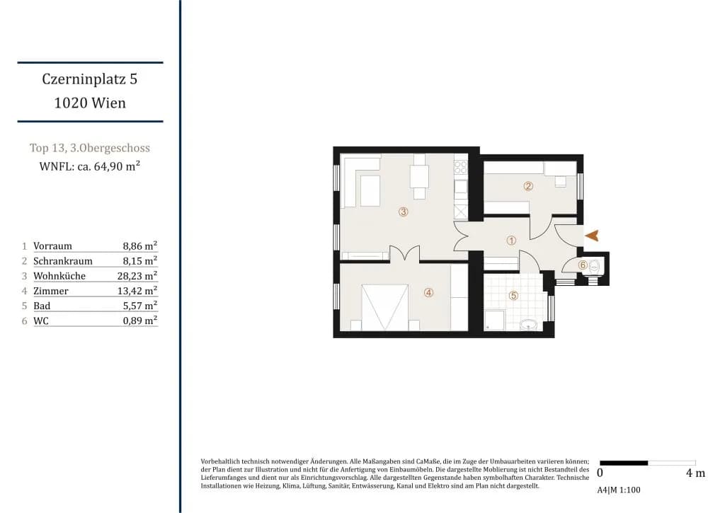 2-Zimmer-Wohnung kaufen in Wien – 65 m², € 439.000 – Bild 10 von 10