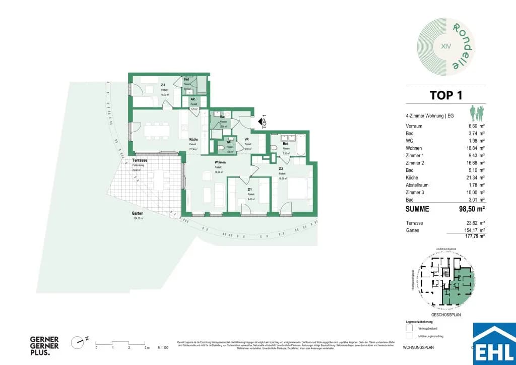 4-Zimmer-Wohnung mieten in Wien – 98,5 m², € 3.129 – Bild 24 von 24