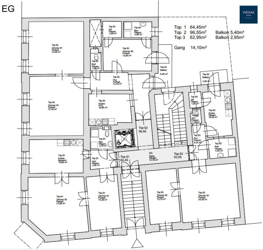2-Zimmer-Wohnung mieten in Graz – 63 m², € 727 – Bild 8 von 8