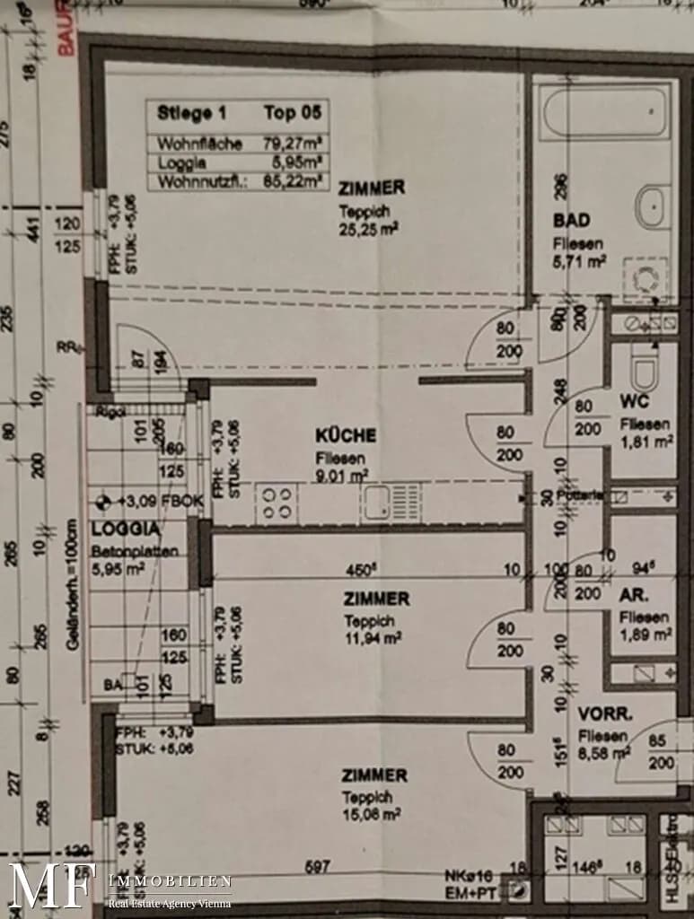 3-Zimmer-Wohnung kaufen in Wien – 79,27 m², € 320.000 – Bild 13 von 14