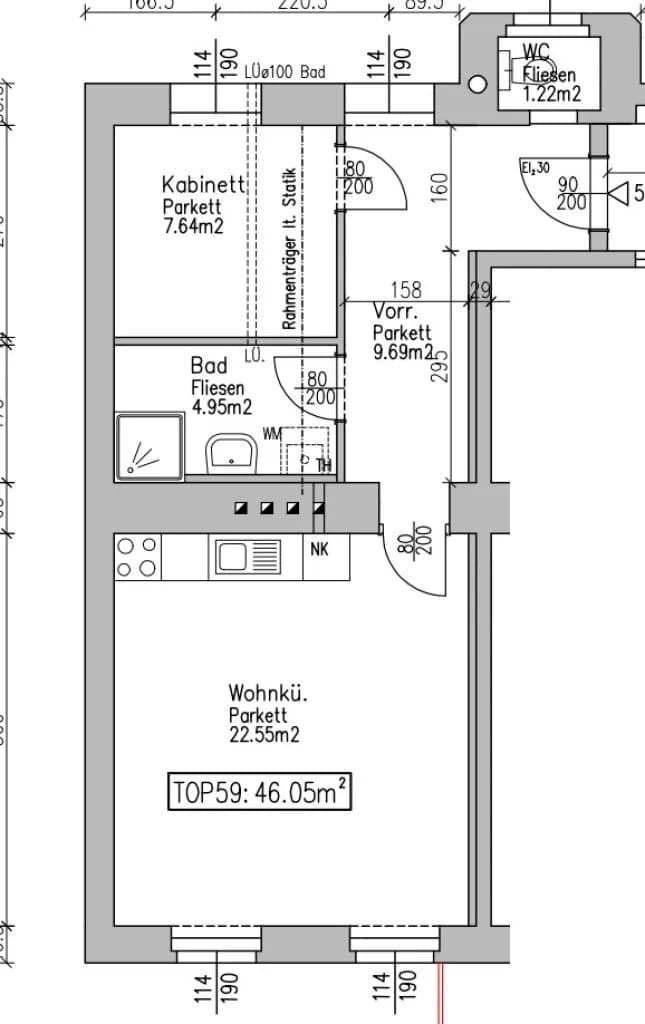 2-Zimmer-Wohnung kaufen in Wien – 46,05 m², € 289.000 – Bild 17 von 17