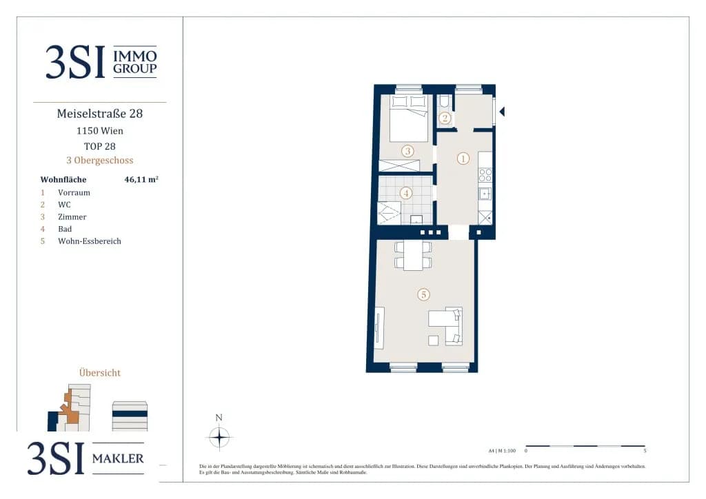 2-Zimmer-Wohnung kaufen in Wien – 46,11 m², € 249.000 – Bild 13 von 13