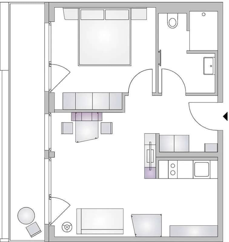2-Zimmer-Wohnung mieten in Wien – 45 m², € 1.610 – Bild 2 von 13