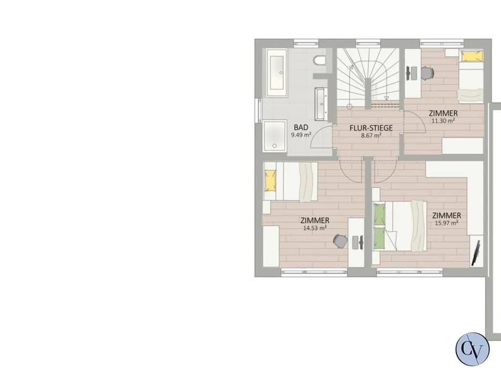 5-Zimmer-Haus kaufen in Wien – 158,55 m², € 1.329.900 – Bild 5 von 7