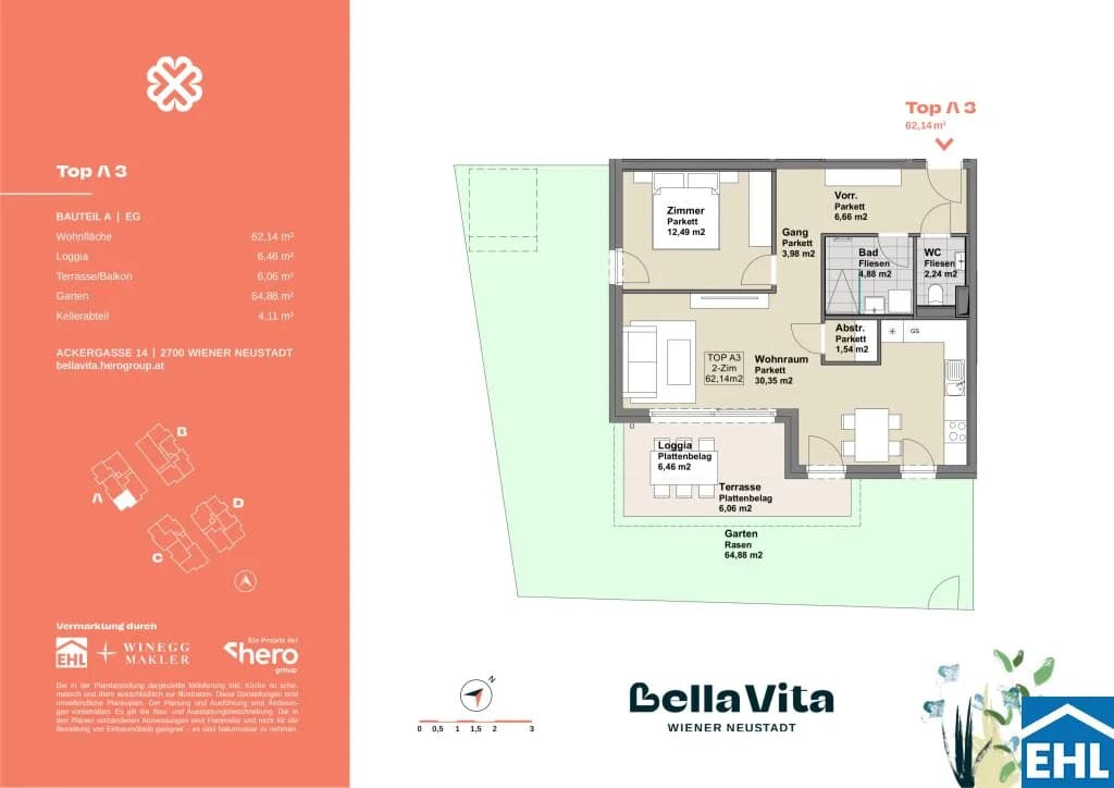 Immobilie kaufen in Wiener Neustadt – 62,14 m², € 296.000 – Bild 21 von 21