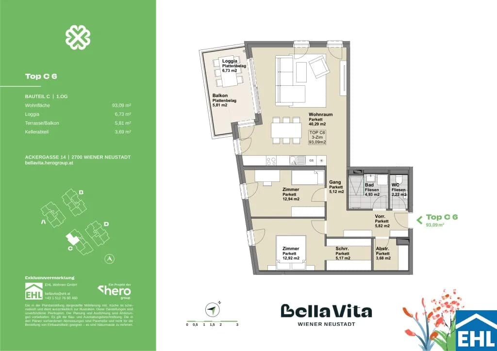 Immobilie kaufen in Wiener Neustadt – 93,09 m², € 349.000 – Bild 28 von 28