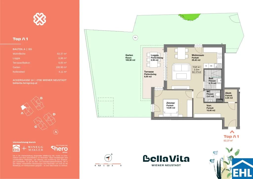 Immobilie kaufen in Wiener Neustadt – 62,37 m², € 300.000 – Bild 20 von 20