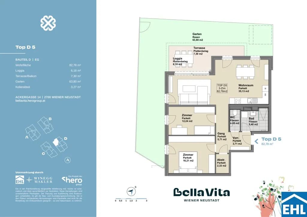 Immobilie kaufen in Wiener Neustadt – 82,78 m², € 345.000 – Bild 15 von 15
