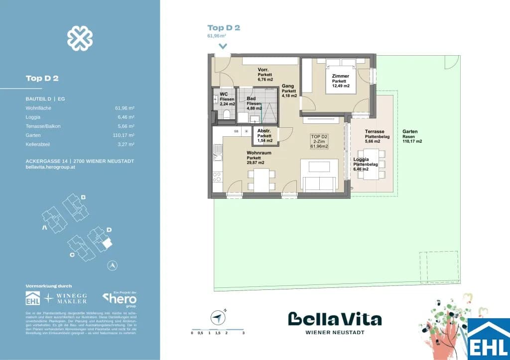 Immobilie kaufen in Wiener Neustadt – 61,96 m², € 296.000 – Bild 35 von 35
