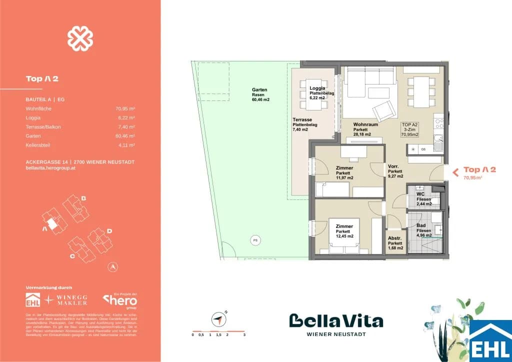 Immobilie kaufen in Wiener Neustadt – 70,95 m², € 323.000 – Bild 22 von 22