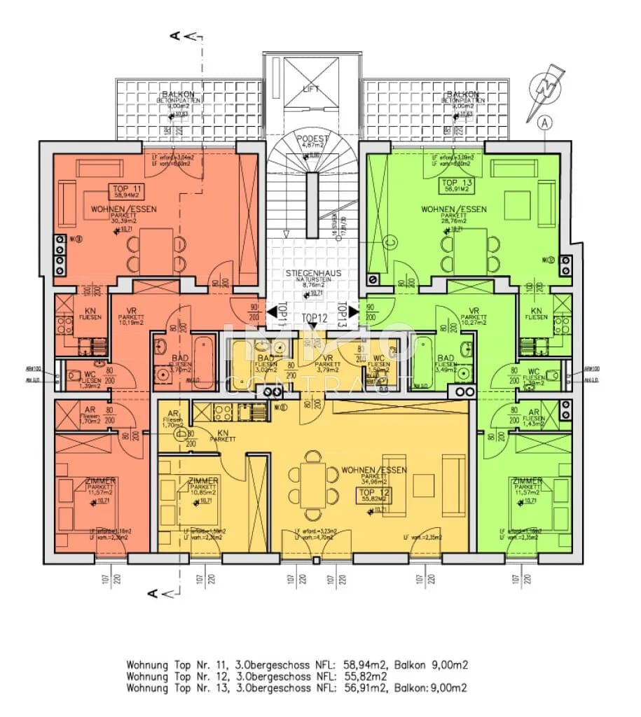 2-Zimmer-Wohnung mieten in Linz – 58,94 m², € 1.007 – Bild 18 von 18