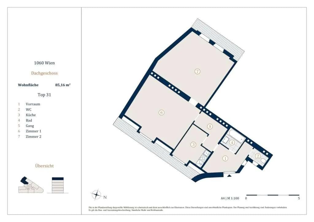 Immobilie kaufen in Wien – 85,16 m², € 359.000 – Bild 3 von 3