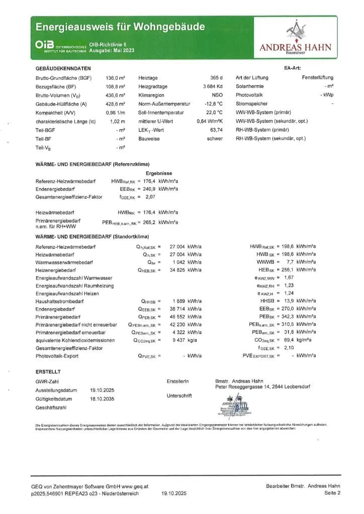 4-Zimmer-Haus kaufen in Baden – 114,03 m², € 539.000 – Bild 83 von 84