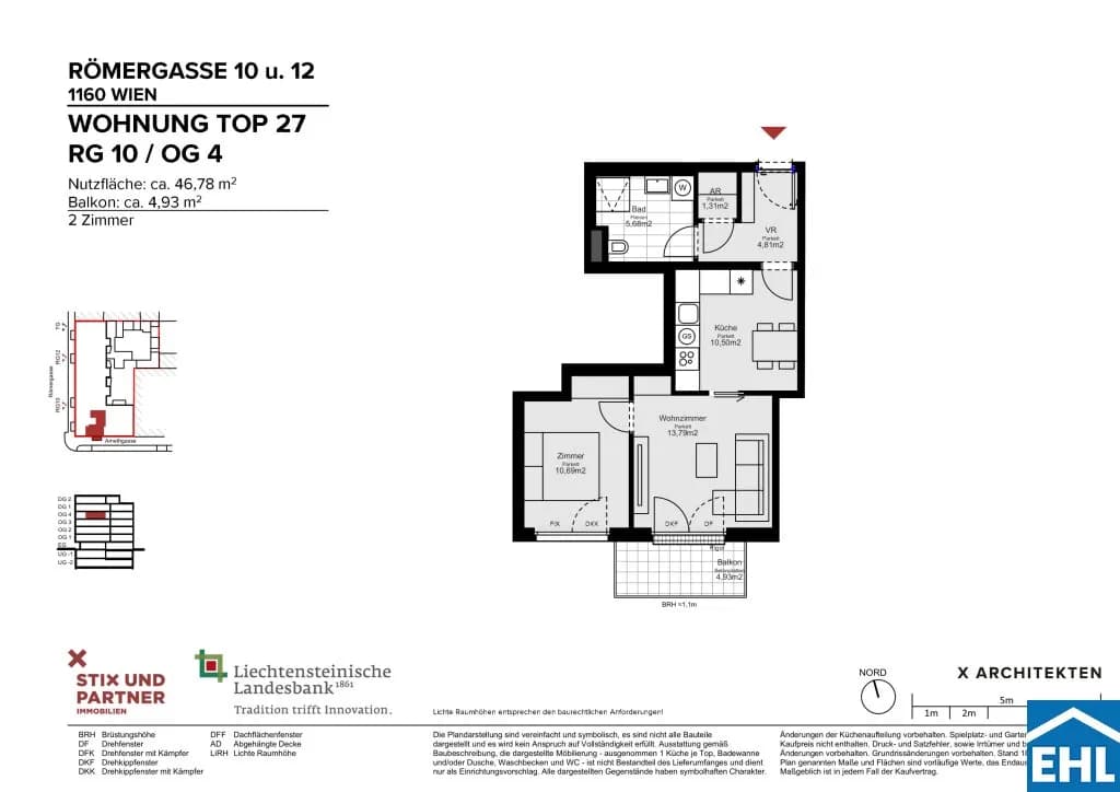 2-Zimmer-Wohnung mieten in Wien – 47,36 m², € 975 – Bild 12 von 12