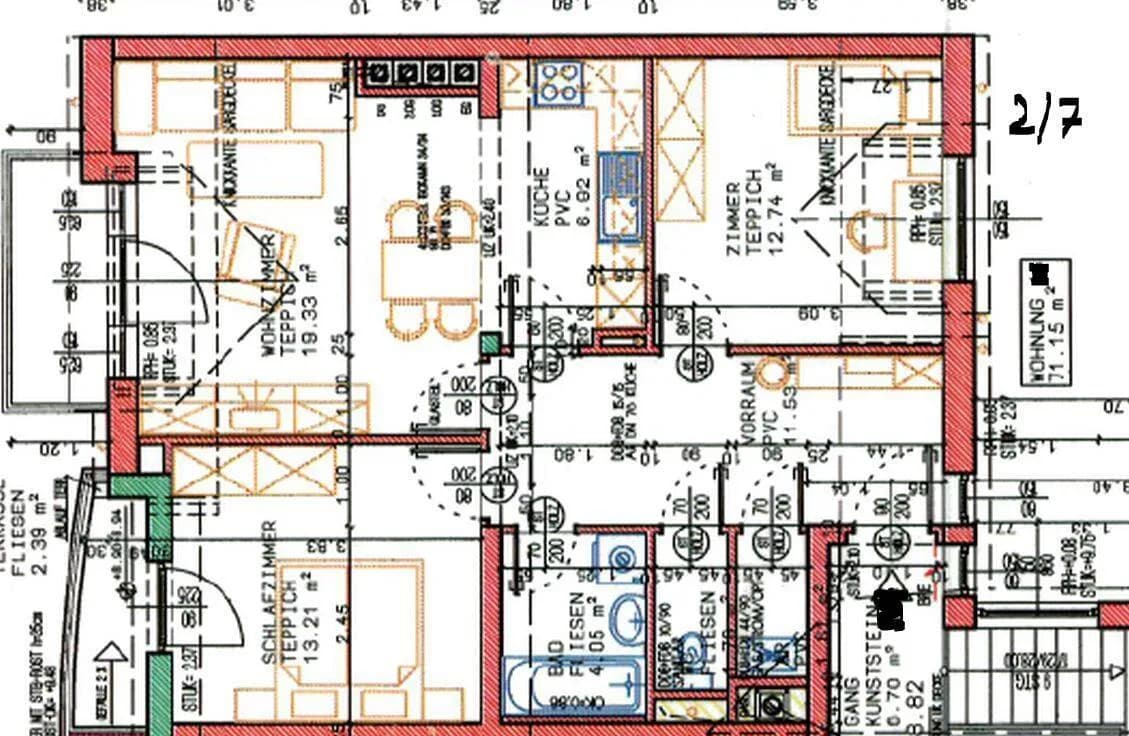 3-Zimmer-Wohnung mieten in Gmünd – 70 m², € 726 – Bild 3 von 3