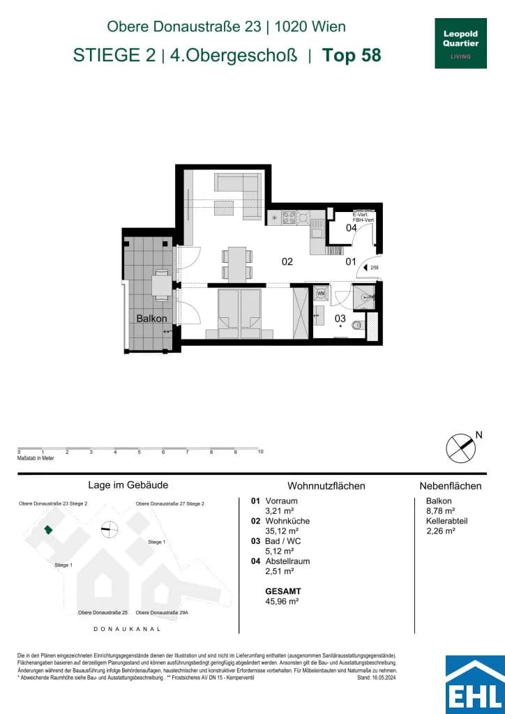 Immobilie kaufen in Wien – 45,96 m², € 444.000 – Bild 30 von 30