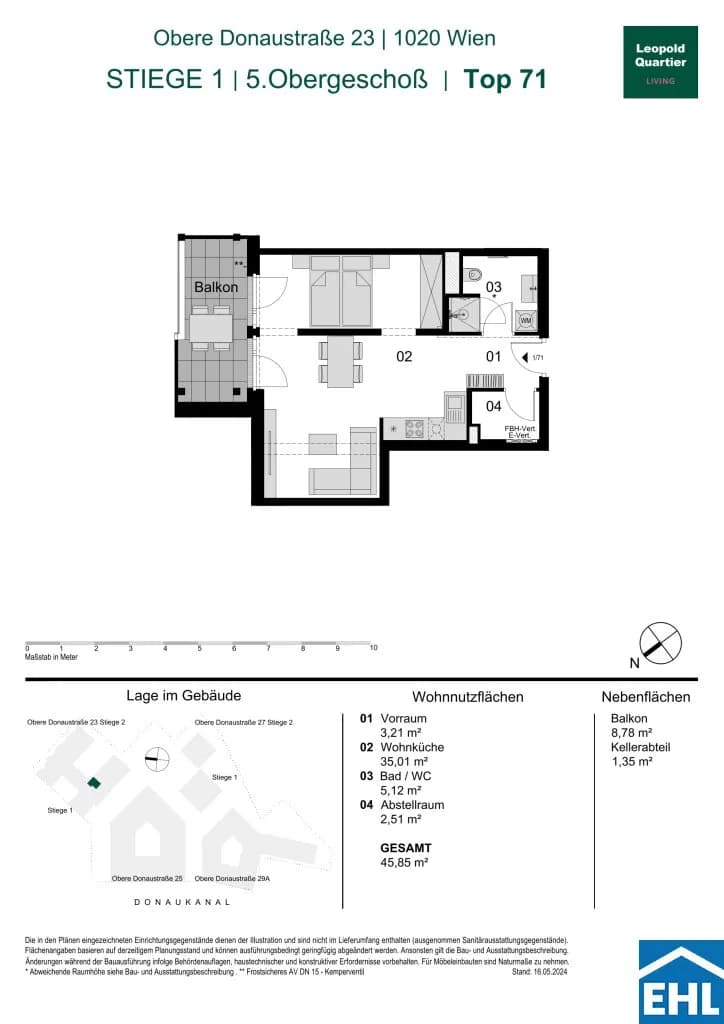 Immobilie kaufen in Wien – 45,85 m², € 477.000 – Bild 32 von 32
