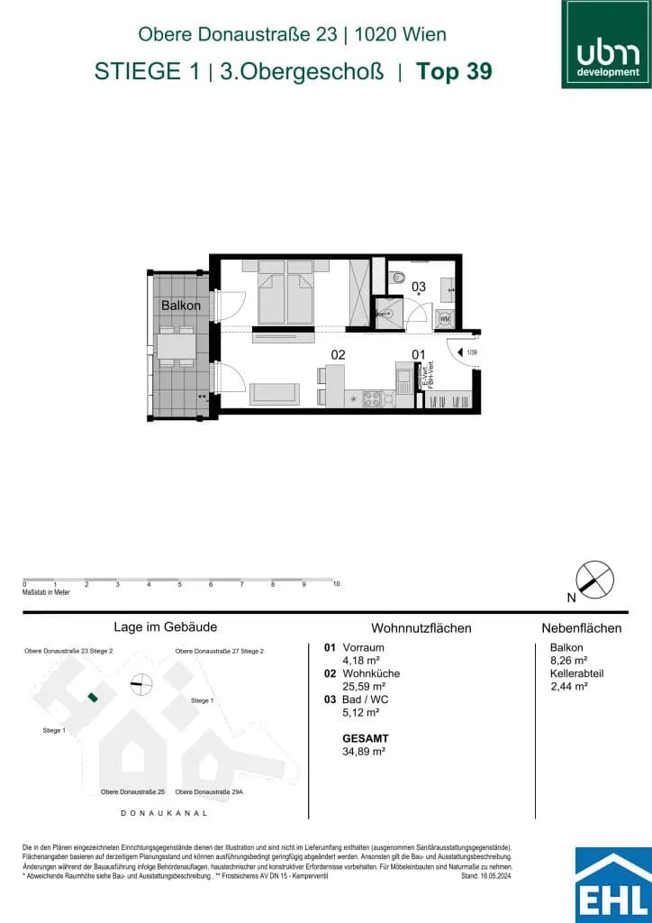 Immobilie kaufen in Wien – 34,89 m², € 339.000 – Bild 30 von 30