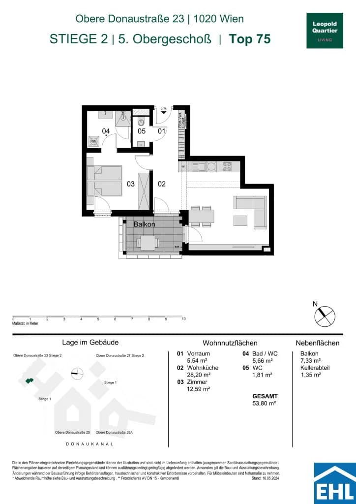 Immobilie kaufen in Wien – 53,8 m², € 546.000 – Bild 31 von 31