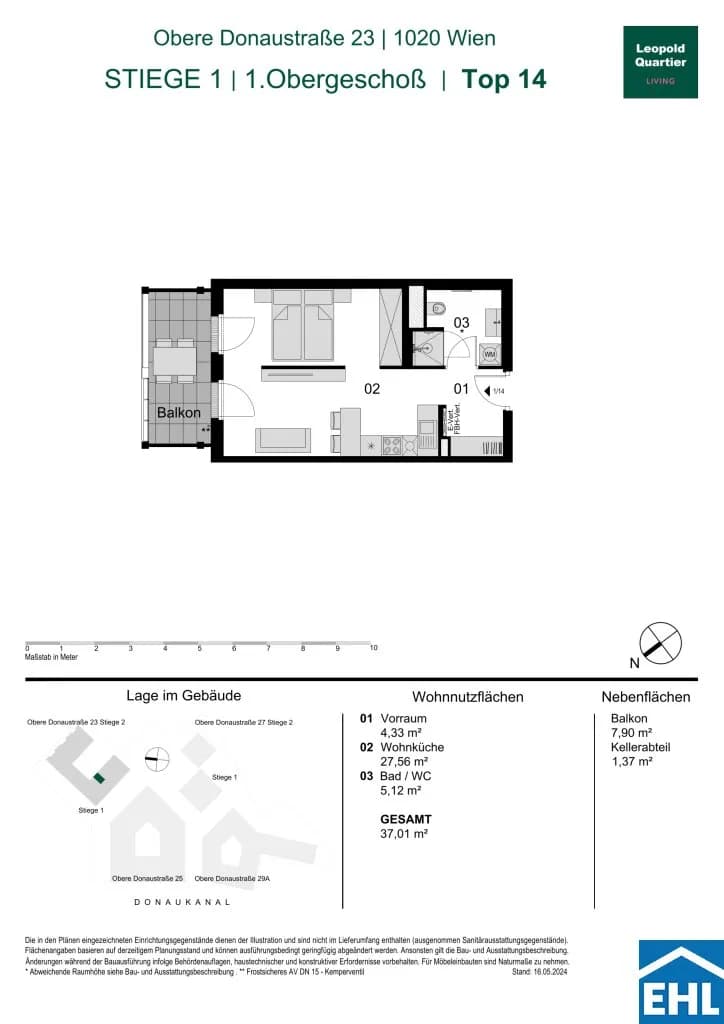 Immobilie kaufen in Wien – 37,29 m², € 329.000 – Bild 30 von 30