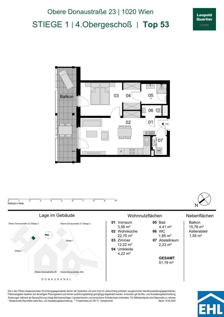 Immobilie kaufen in Wien – 51,19 m², € 537.000 – Bild 34 von 34