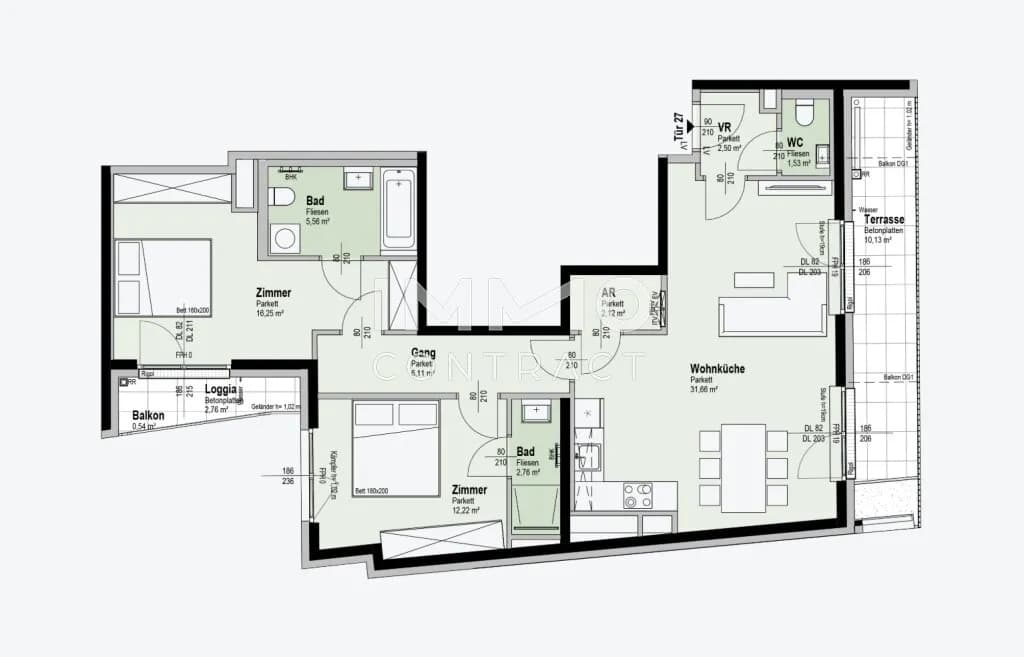 3-Zimmer-Wohnung kaufen in Wien – 83,47 m², € 598.900 – Bild 12 von 12