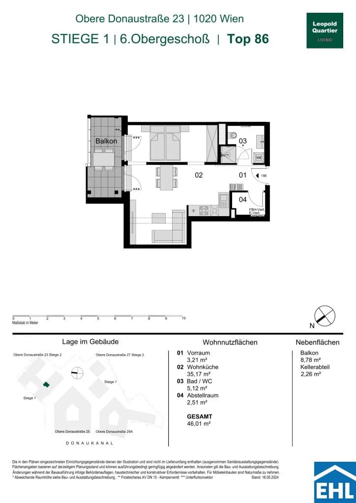 Immobilie kaufen in Wien – 46,01 m², € 502.000 – Bild 34 von 34
