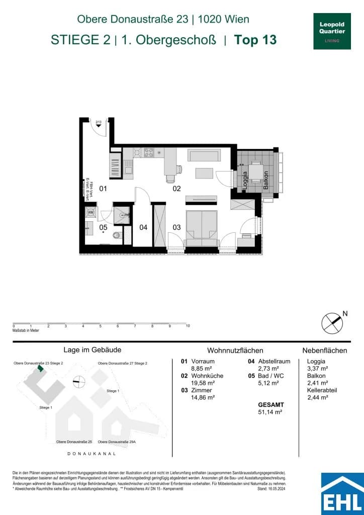 Immobilie kaufen in Wien – 51,14 m², € 444.000 – Bild 32 von 32