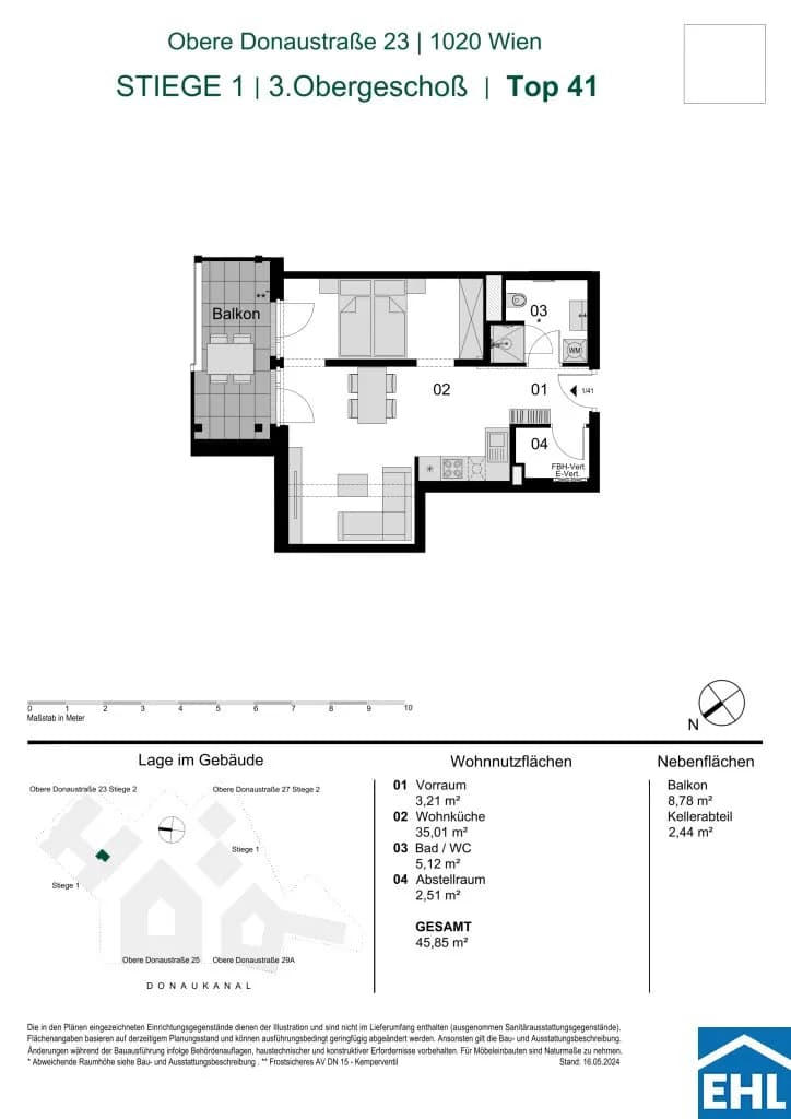 Immobilie kaufen in Wien – 45,85 m², € 437.000 – Bild 33 von 33