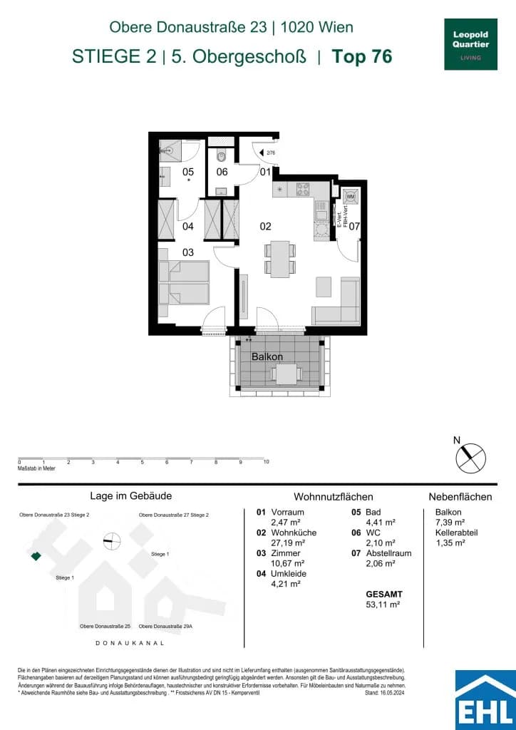 Immobilie kaufen in Wien – 53,11 m², € 539.000 – Bild 34 von 34