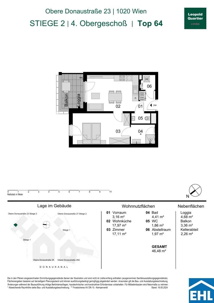 Immobilie kaufen in Wien – 46,48 m², € 480.000 – Bild 29 von 29