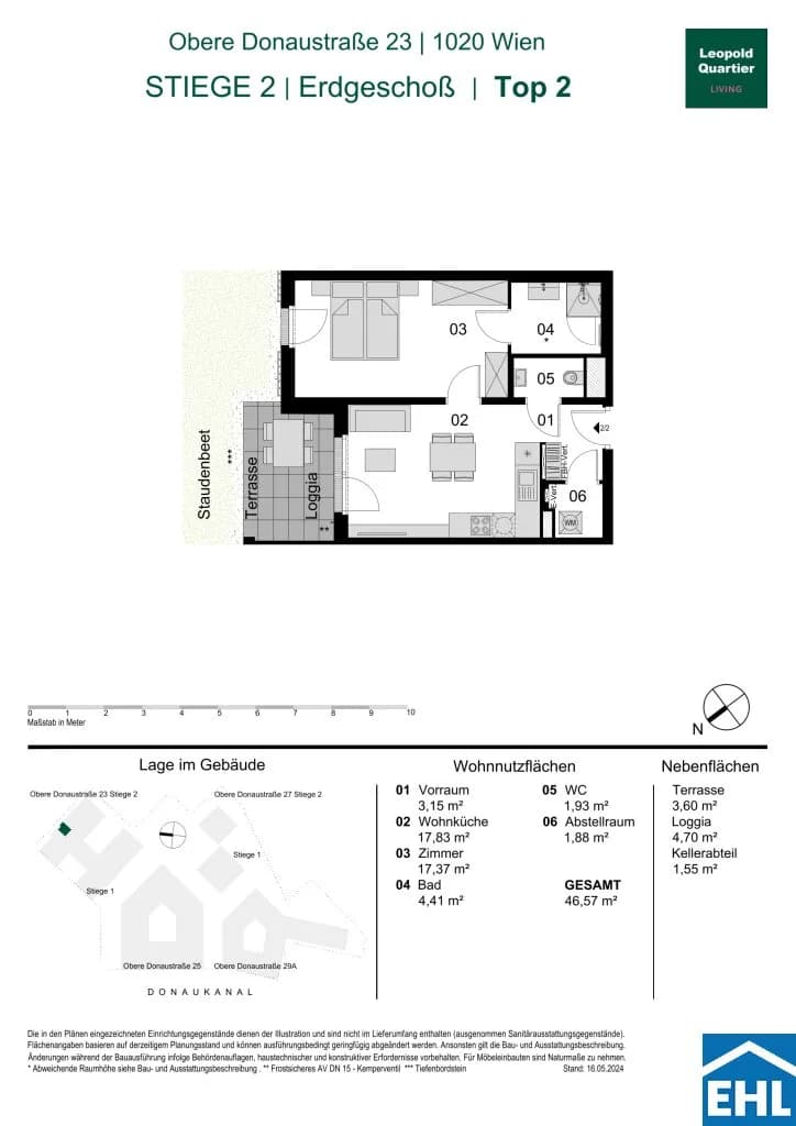 Immobilie kaufen in Wien – 46,57 m², € 411.000 – Bild 29 von 29