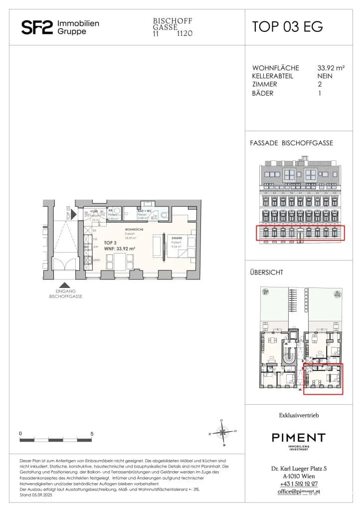 2-Zimmer-Wohnung kaufen in Wien – 33,92 m², € 235.000 – Bild 14 von 14