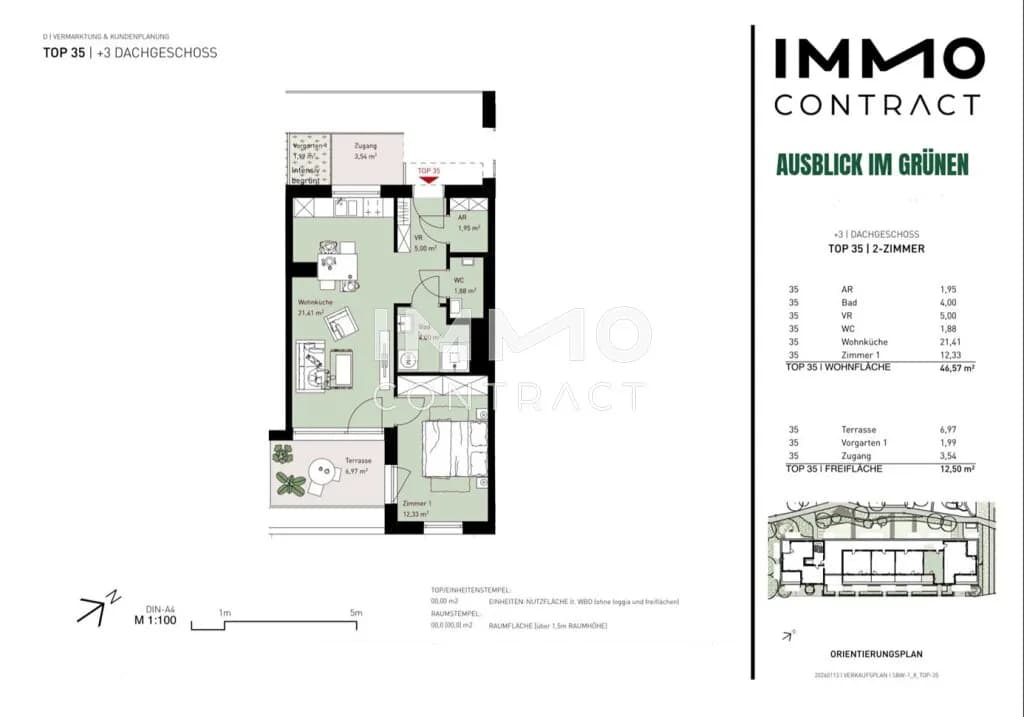 2-Zimmer-Wohnung kaufen in Wien – 46,57 m², € 299.500 – Bild 11 von 11