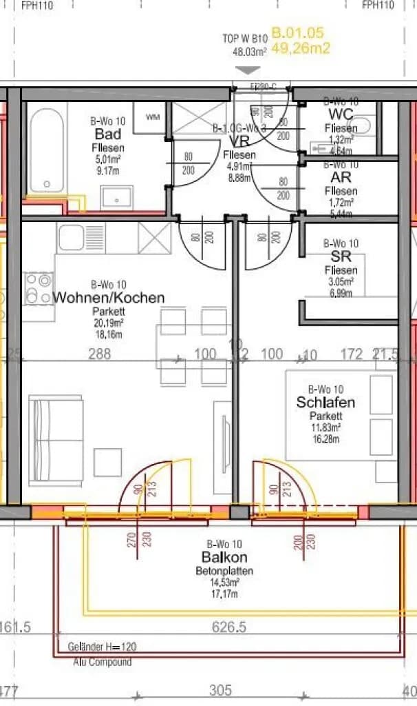 Immobilie kaufen in Graz – 48 m², € 177.711 – Bild 8 von 8