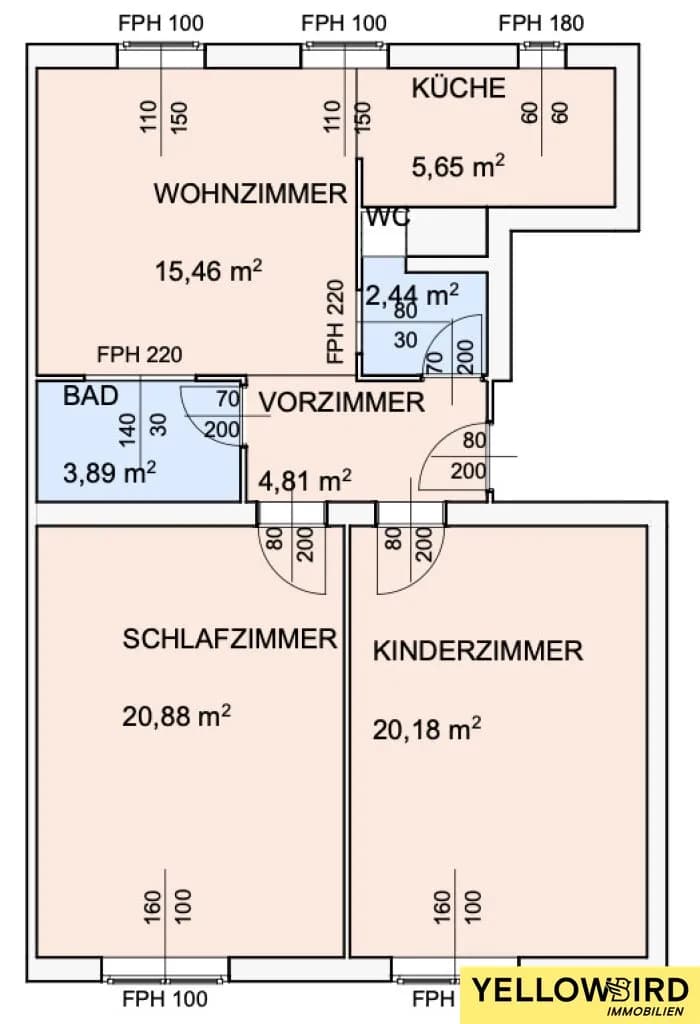 3-Zimmer-Wohnung mieten in Wien – 73,31 m², € 1.300 – Bild 17 von 17