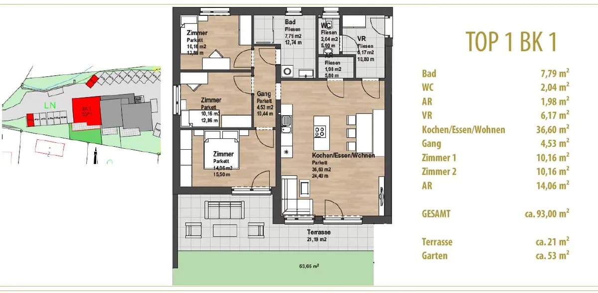 4-Zimmer-Wohnung kaufen in Graz-Umgebung – 93 m², € 399.650 – Bild 26 von 35