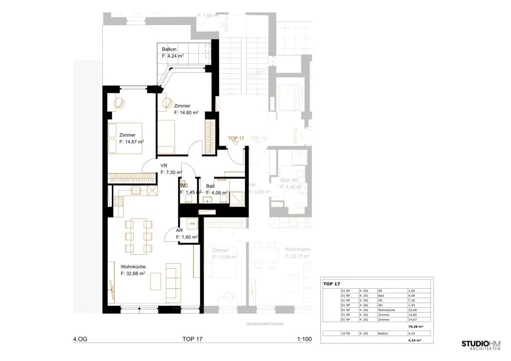 3-Zimmer-Wohnung kaufen in Wien – 76,28 m², € 519.000 – Bild 15 von 15