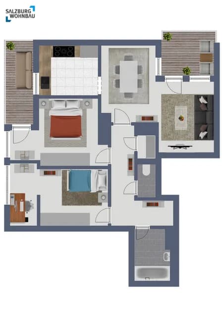 3-Zimmer-Wohnung mieten in Sankt Johann im Pongau – 71 m², € 1.148 – Bild 11 von 11