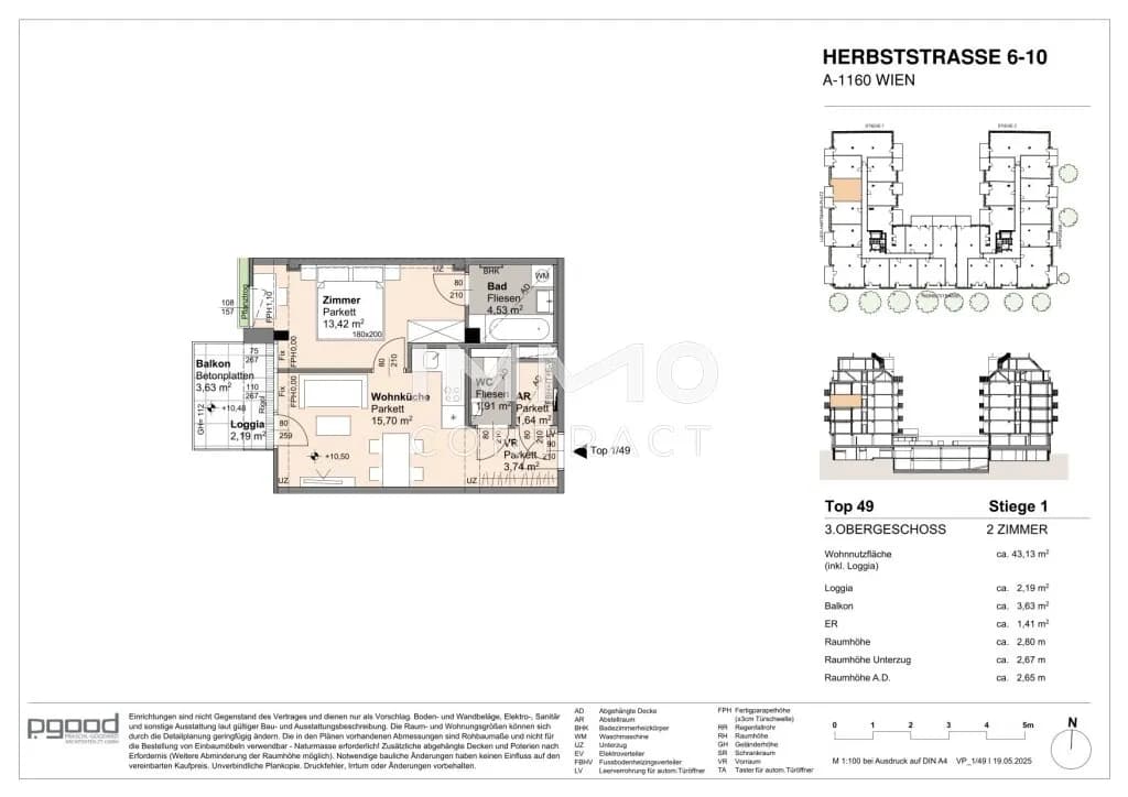 Immobilie kaufen in Wien – 40,94 m², € 301.300 – Bild 11 von 11