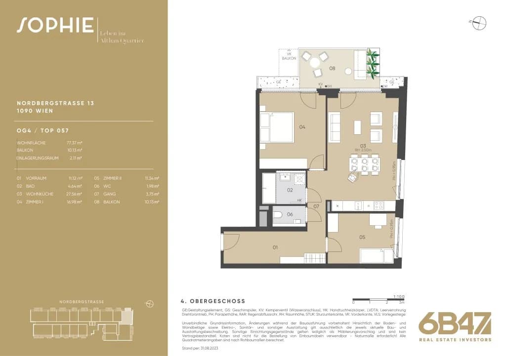 3-Zimmer-Wohnung kaufen in Wien – 77,37 m², € 695.000 – Bild 14 von 14