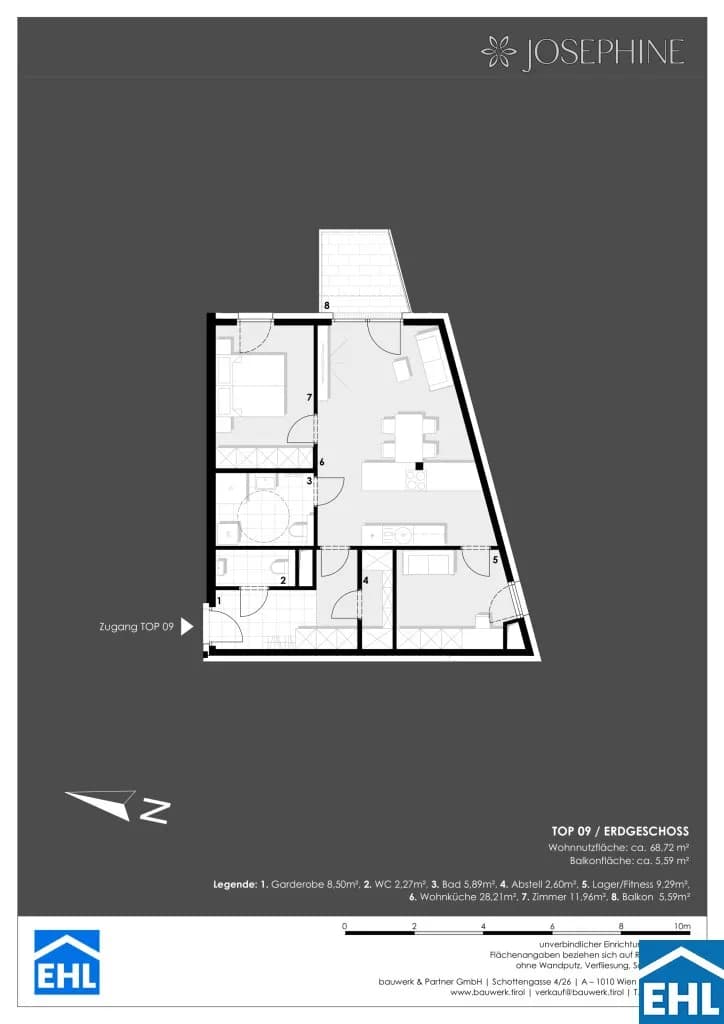 3-Zimmer-Wohnung kaufen in Wien – 68,72 m², € 474.900 – Bild 9 von 9